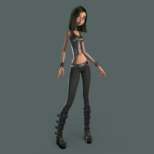 Cartoon girl preview image
